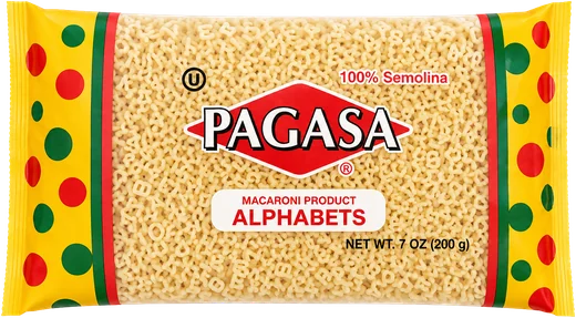 PAGASA Alphabets pasta